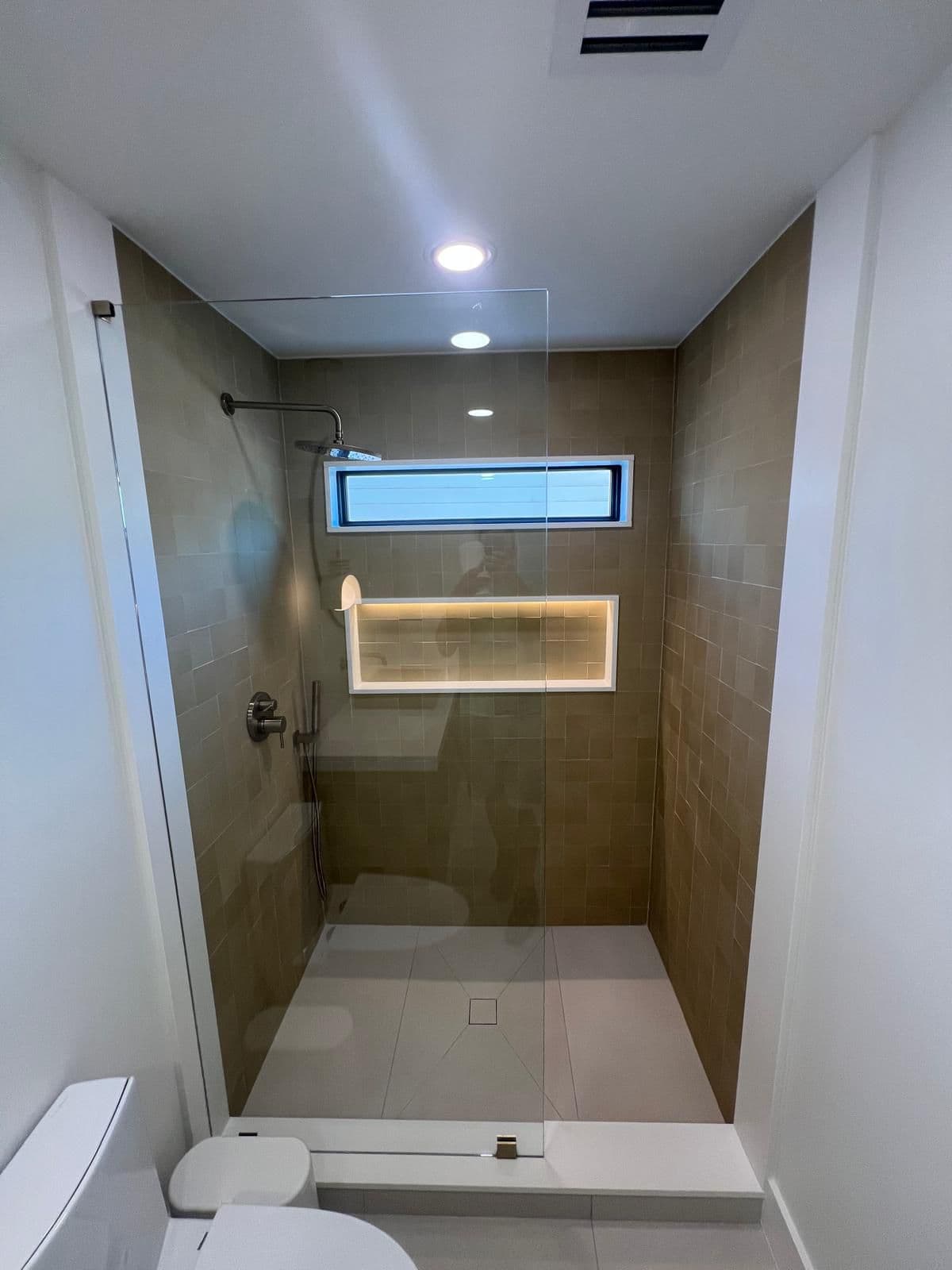 Modern Glass Tile Shower